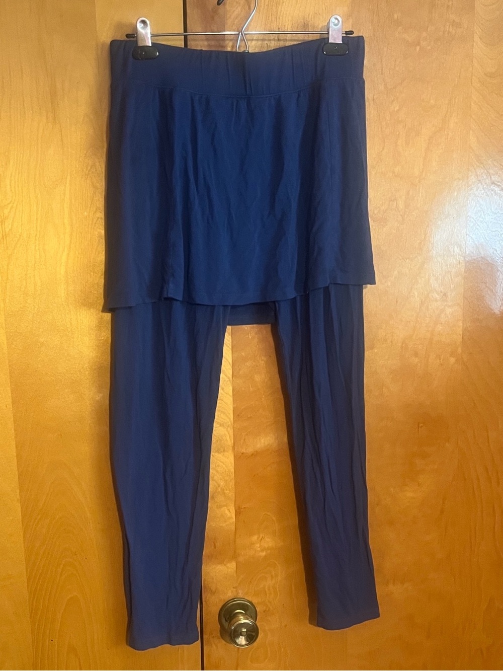 The Pyramid Collection Large Blue Leggings with Skirt